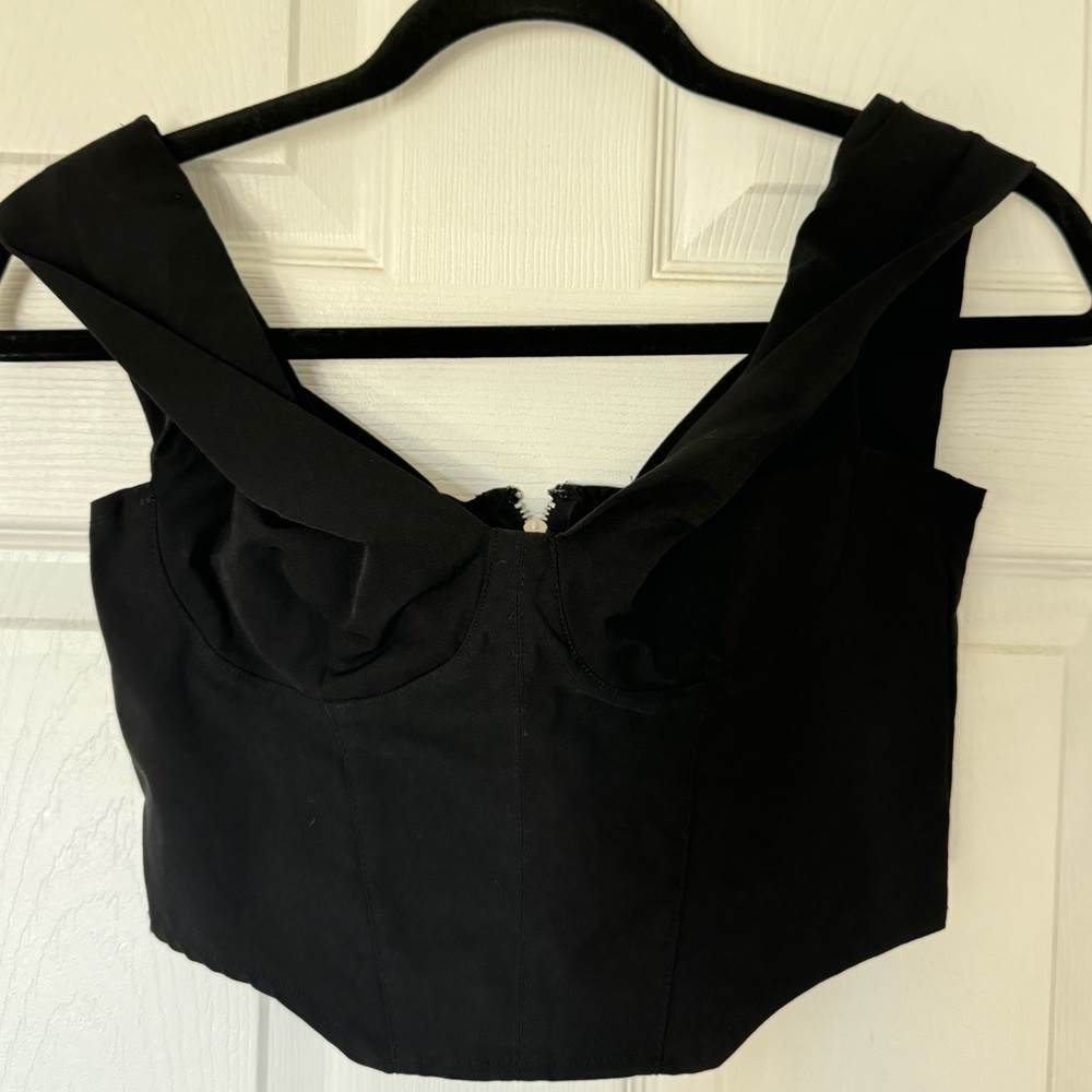 H&M off shoulder top / black